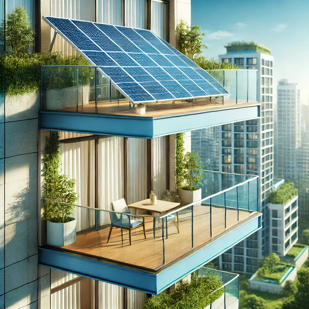 Balkon Solaranlage