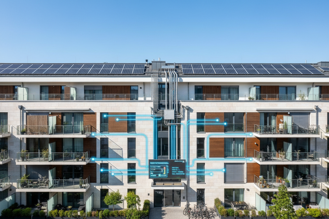 Mieterstrom in Freiburg 2026: Mieterstrommodell oder gemeinschaftliche Gebäudeversorgung – mit dynamischen Tarifen, §14a EnWG und Energiemanagement